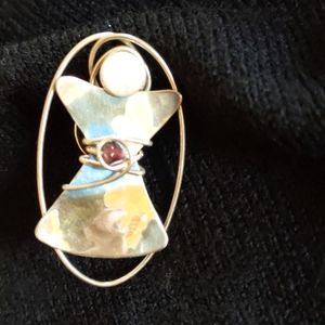 Sterling Silver angel pin